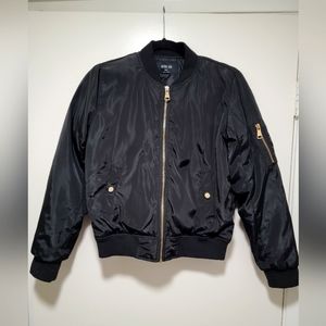 NWOT Women's Size Small (never worn) black jacket with gold hardware